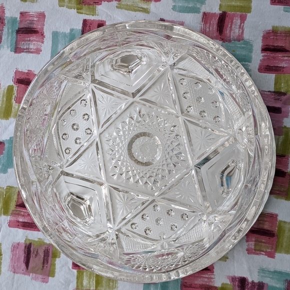 Imperial Glass Crystal bowl EUC Vintage footed candy dish - Picture 10 of 12